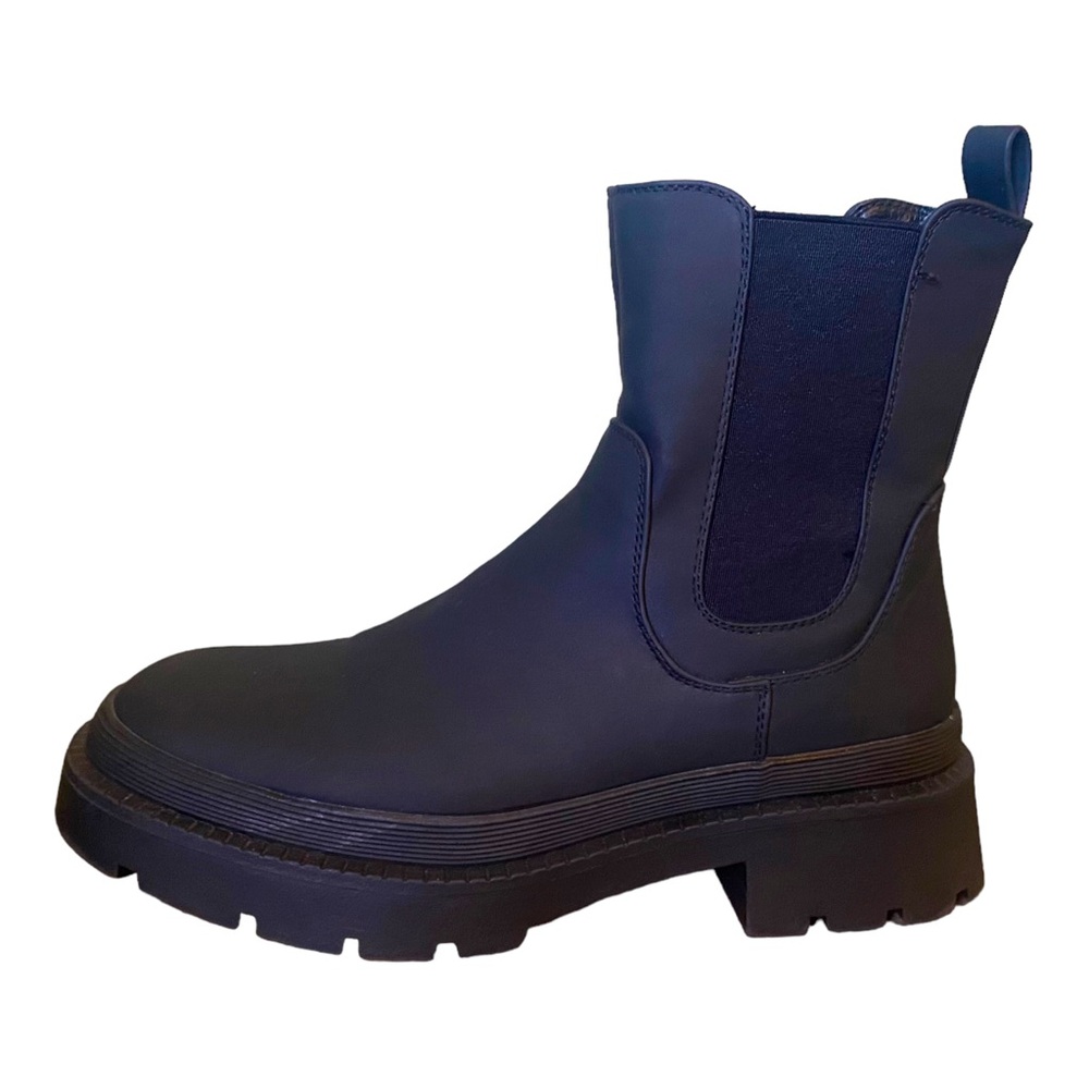 Dream Pairs Chelsea Platform Boots, Black, Women's 8.5